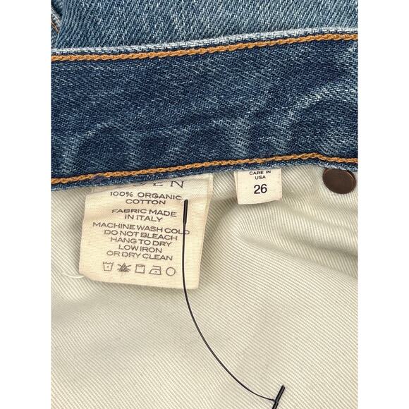 B44 DOEN Diana High Rise Straight Jeans 26 Villefort Organic Cotton Button Fly - Picture 12 of 13